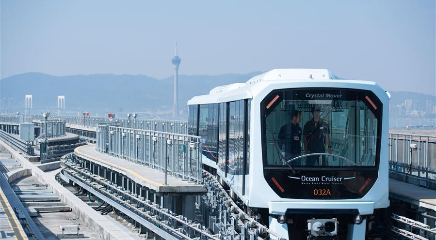 マカオ地區(qū)でライトレールの開(kāi)通式