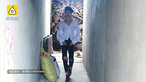 人気モデルのリウ?ウェンになりきる田舎の男性が話題　陝西省