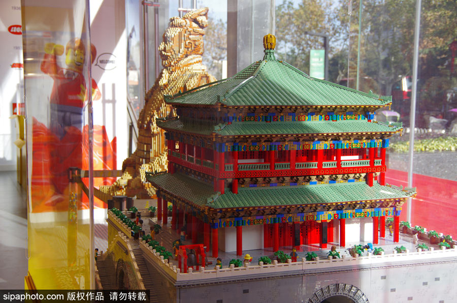 ブロックで鐘樓や廟會を再現(xiàn)、見事な出來に目が釘付け　陝西省西安市