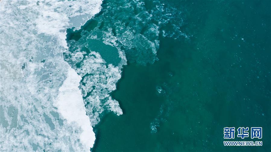 青海湖が結(jié)氷期に　昨年より7日遅く