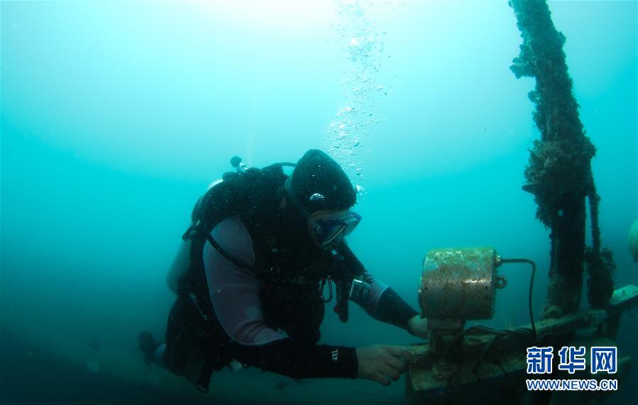 海洋牧場の巡回　海南省三亜市