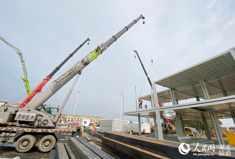 武漢火神山醫(yī)院の完成予想図発表、1棟目の建設(shè)開始