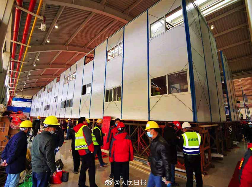 雷神山醫(yī)院の規(guī)模拡大、病床數(shù)増やし1600床に