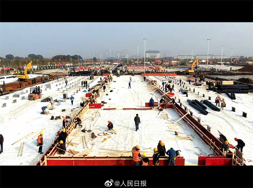 雷神山醫(yī)院の規(guī)模拡大、病床數(shù)増やし1600床に