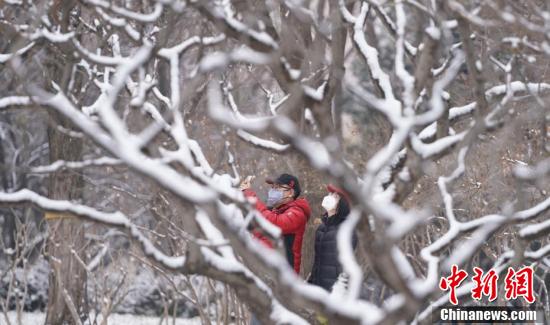 北京で春節(jié)明け初の雪