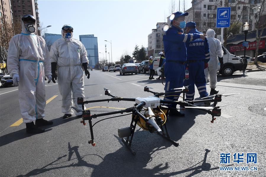ドローン、空からの新型肺炎防疫措置をサポート
