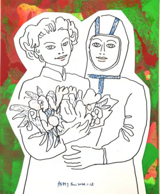 中國美術(shù)家協(xié)會が絵畫で新型コロナウイルス感染と闘う人々を鼓舞