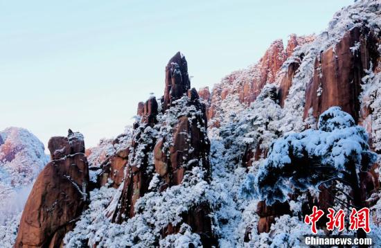 江西三清山、立春後初めての降雪を観測(cè)