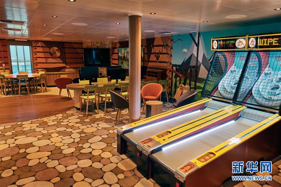 「グランド?プリンセス號(hào)」內(nèi)の子供が遊ぶエリア（畫像は米國(guó)のプリンセス?クルーズが提供）。