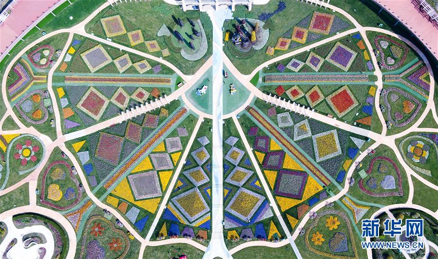 上海浦江郊野公園（3月14日、ドローンによる撮影?丁汀）