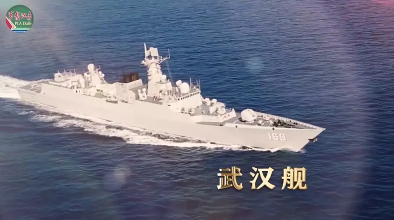 「湖北籍」の海軍艦艇9隻が勢揃いし、湖北省にエール