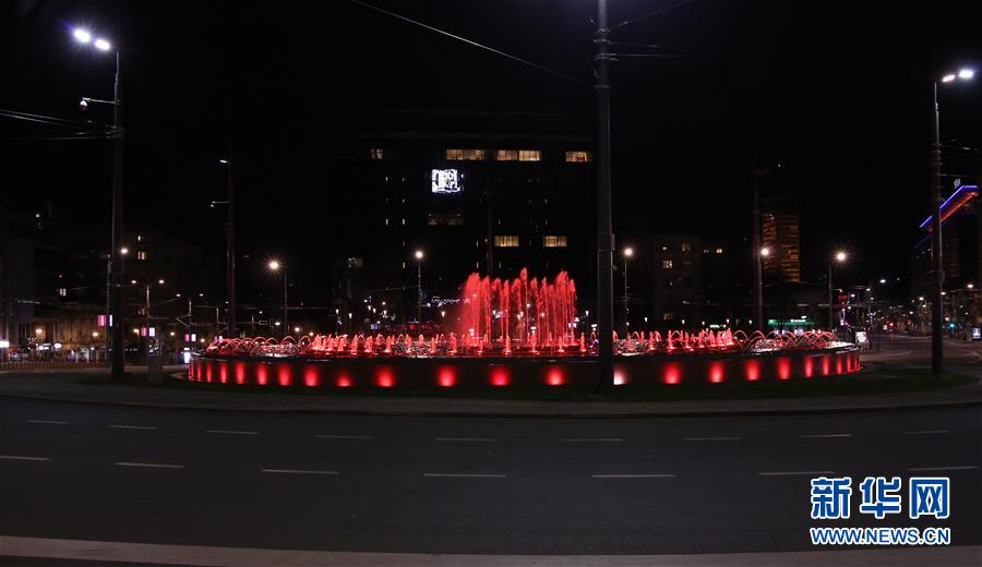 セルビア、ランドマークを赤くライトアップして中國(guó)に感謝 