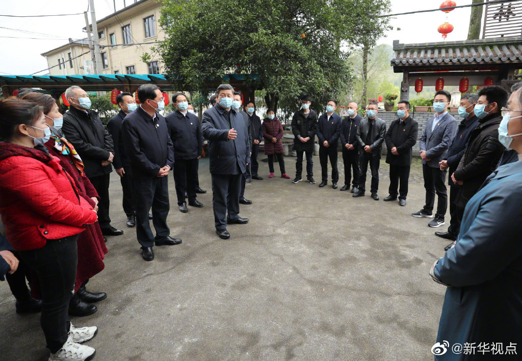 習(xí)近平総書記が浙江省安吉県を視察