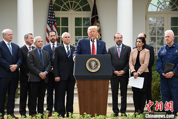 トランプ大統(tǒng)領(lǐng)が中國(guó)からの支援物資を高く評(píng)価