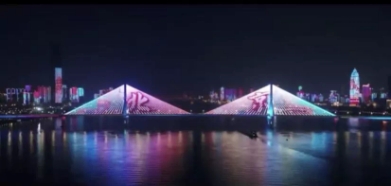 武漢25キロライトアップショー、14日夜のテーマは「北京」