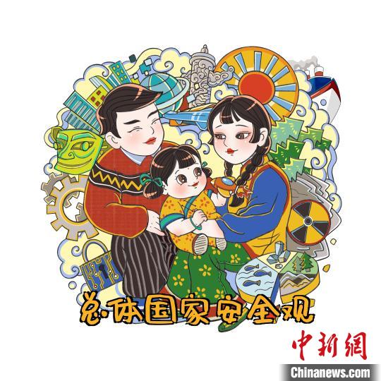 可愛いらしい子供の年畫で國(guó)の安全観をPR　四川徳陽(yáng)