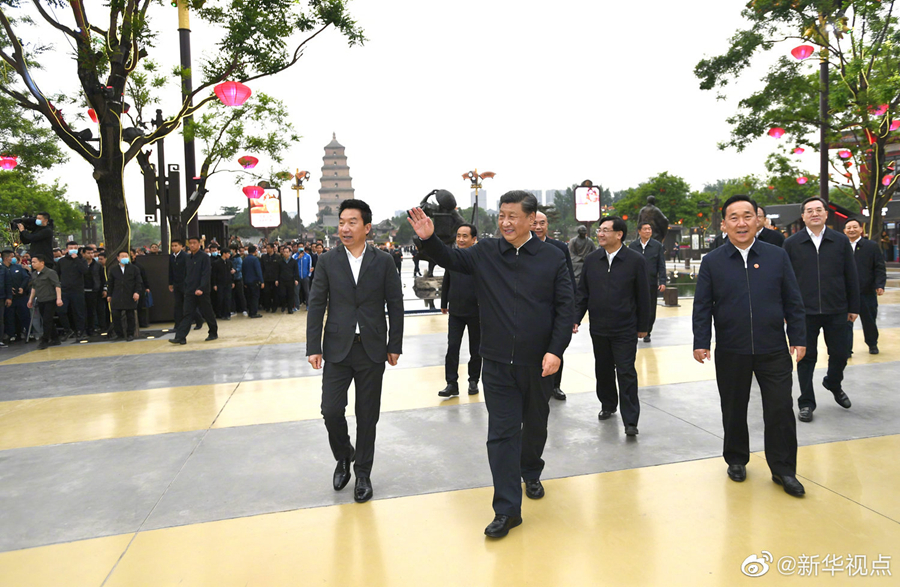 習近平総書記が西安で企業(yè)活動の再開狀況を視察