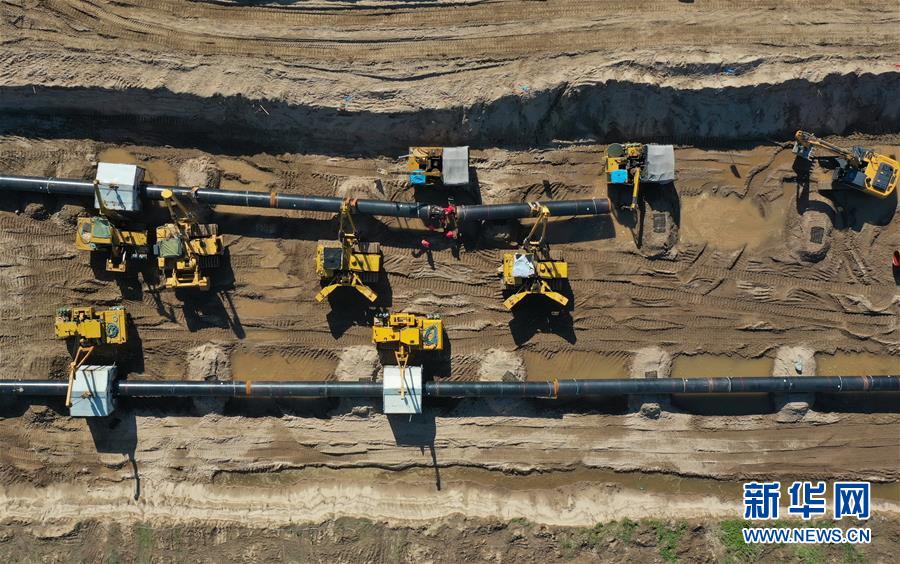 中ロ東ルート天然ガスパイプライン、灤河橫斷區(qū)間が急ピッチで建設(shè)中