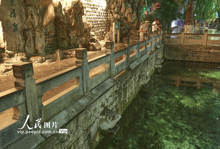 高溫と干ばつ続く済南で「黒虎泉」の湧き水が一時的に止まる事態(tài)　山東省