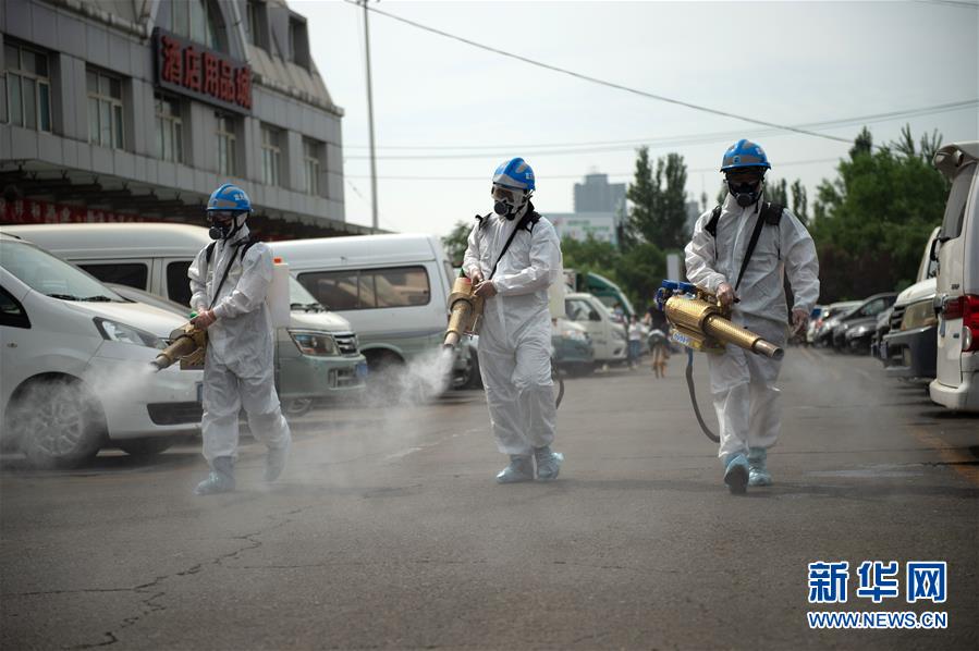 猛暑の北京で進む新型コロナ感染癥対策、各地で検疫や消毒