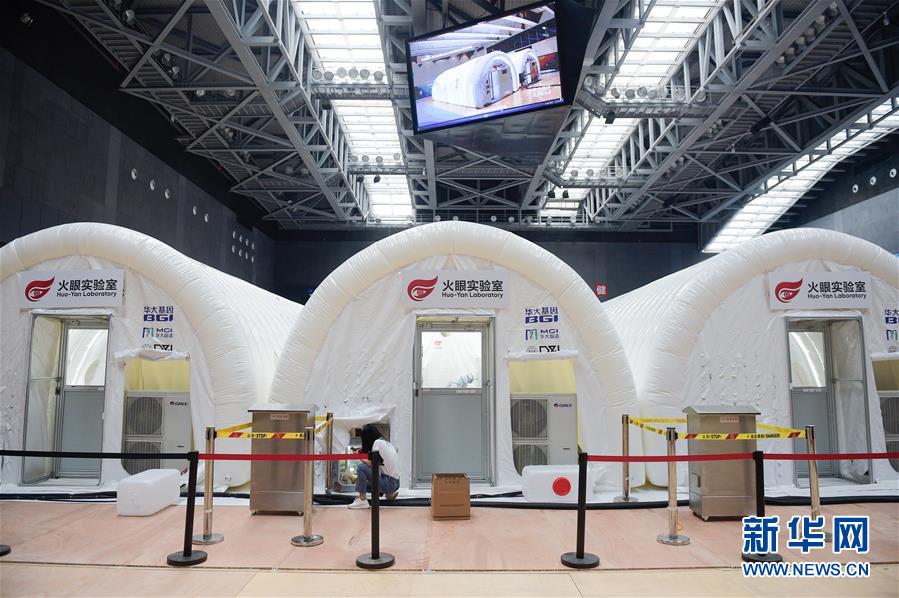 北京初のバルーンテント型「火眼」PCR検査実験室を訪ねて