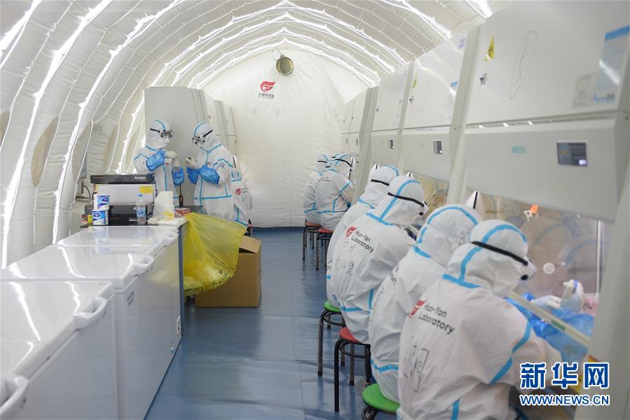 北京初のバルーンテント型「火眼」PCR検査実験室を訪ねて