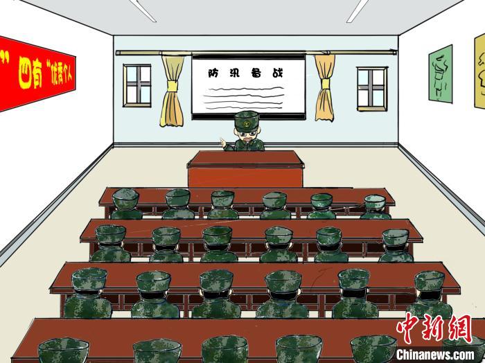 専門知識の習(xí)得：救援に関する専門知識を熟知?掌握して、洪水防止策を?qū)g踐（撮影?周子翔）。