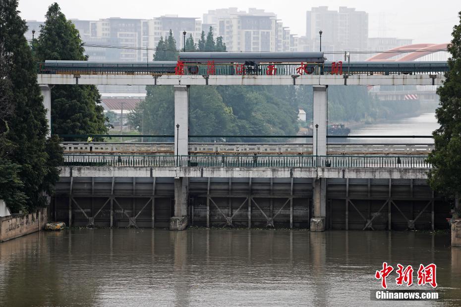 上海の一部水門が洪水対策の放流のため開扉　堤防のパトロール強(qiáng)化 