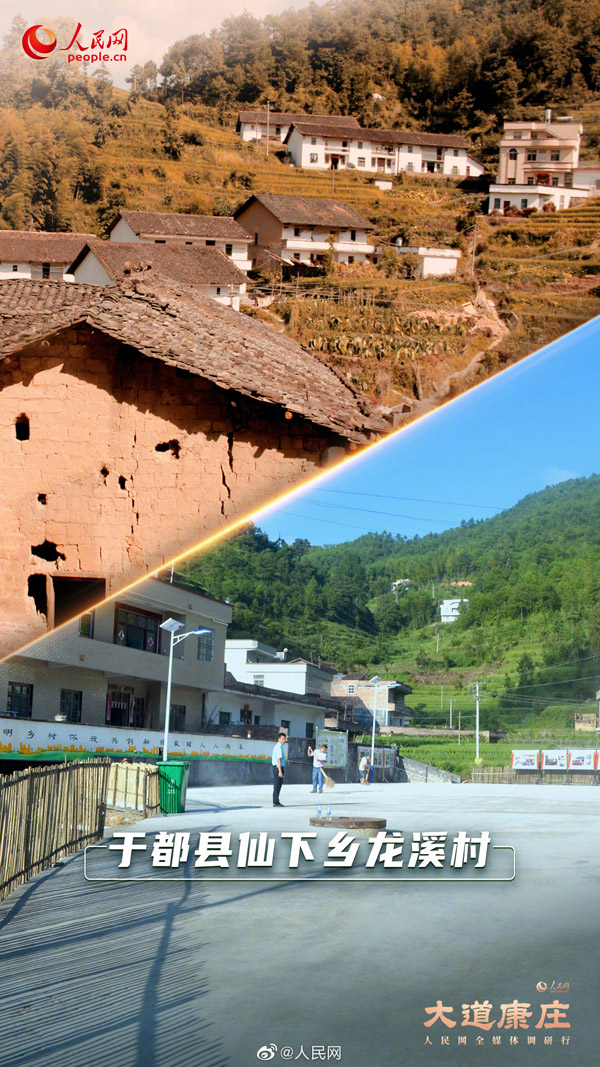 激変！江西省の貧困脫卻を?qū)g現(xiàn)した村々のビフォーアフター寫真