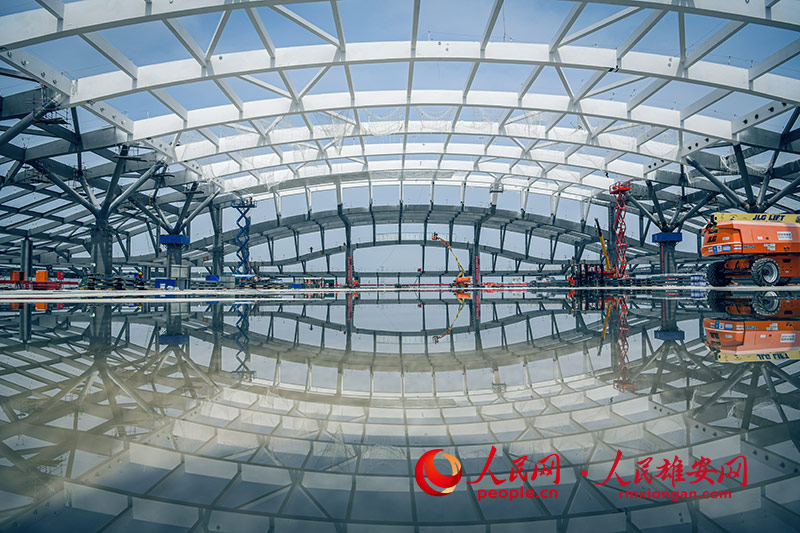 このスケール！上空から眺めた雄安駅の最新の様子