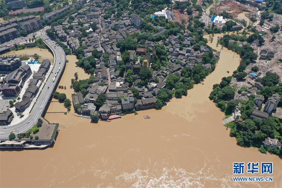 今年最大の長江上流洪水が重慶市街地に到達(dá)