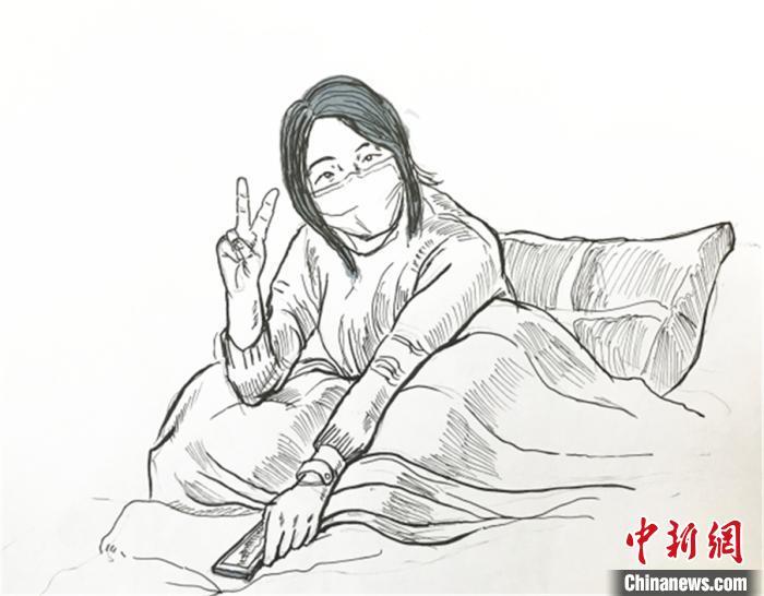 武漢の大學(xué)教師が新型コロナとの闘い描いたボールペン畫　中國國家博物館が収蔵