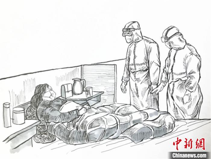 武漢の大學教師が新型コロナとの闘い描いたボールペン畫　中國國家博物館が収蔵