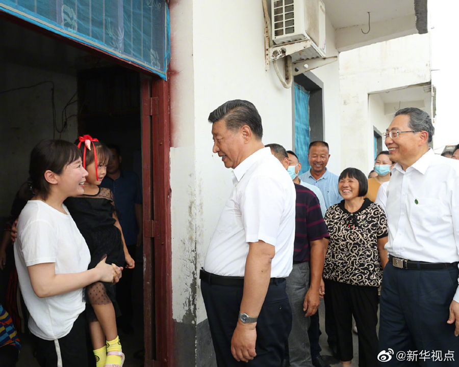 習近平総書記が安徽省視察　水害後の生産再開狀況を把握