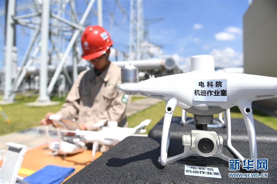 福建省の1000kV変電所、ドローンで巡回點(diǎn)検を?qū)g施