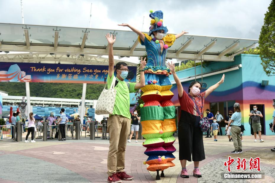 香港オーシャンパークが再開　新型コロナ拡大ほぼ抑制で