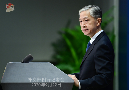 外交部、「一つの中國」原則は人心の向かうところ、大勢の赴くところ