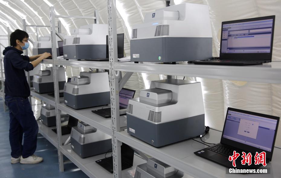 1日40萬人のPCR検査可能にする「火眼実験室」の改良工事完了　山東省青島