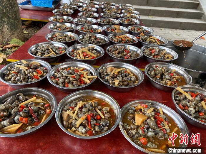 タニシ創(chuàng)作料理続々！第3回螺螄粉小鎮(zhèn)文化フェス開催　広西