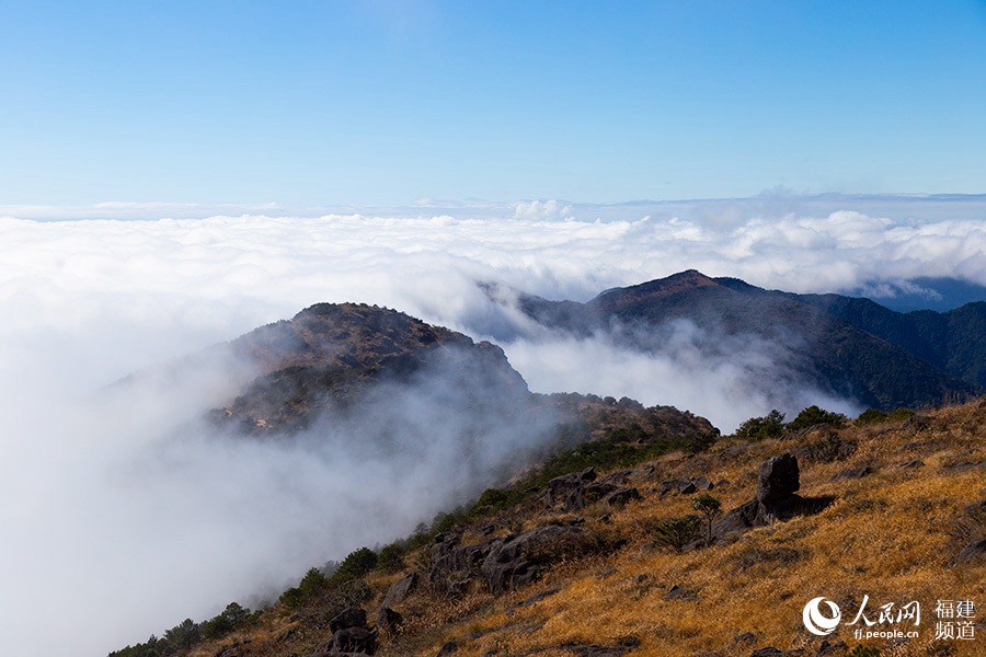 たなびく雲(yún)海が美しい！　福建省武夷山國家公園