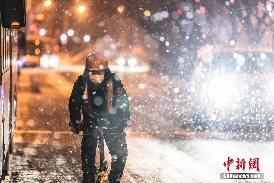 北京で降雪！市街地域で2021年の初雪を観測