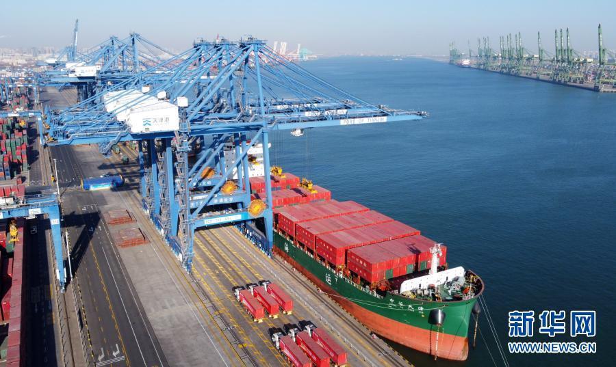 天津港自動(dòng)化埠頭の建設(shè)に重要な進(jìn)展