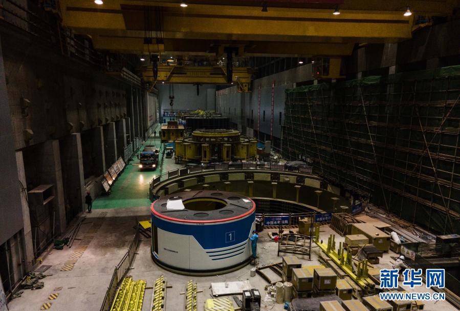 建設(shè)中の白鶴灘水力発電所