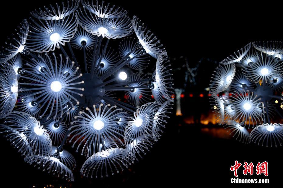 元宵節(jié)を祝う「冬季五輪ランタン展」開催　河北省張家口