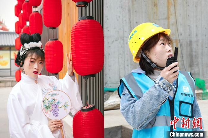 作業(yè)用具を団扇に持ち替え、漢服姿で迎えた國際女性デー　陝西省