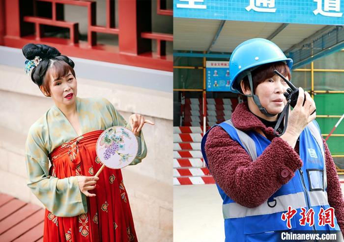 作業(yè)用具を団扇に持ち替え、漢服姿で迎えた國(guó)際女性デー　陝西省