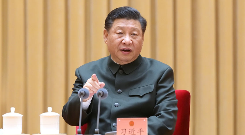 習(xí)総書記は解放軍及び武裝警察部隊(duì)代表団の全體會(huì)議に出席