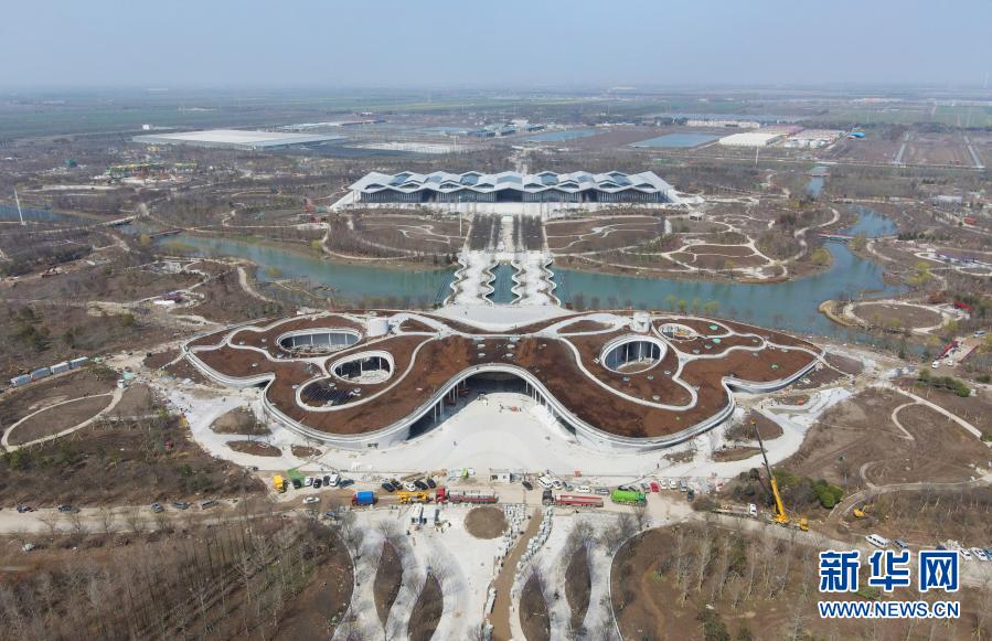 上海市崇明島の花博園會(huì)場を取材