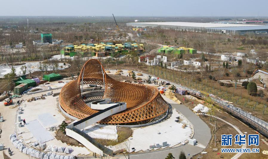 上海市崇明島の花博園會(huì)場を取材