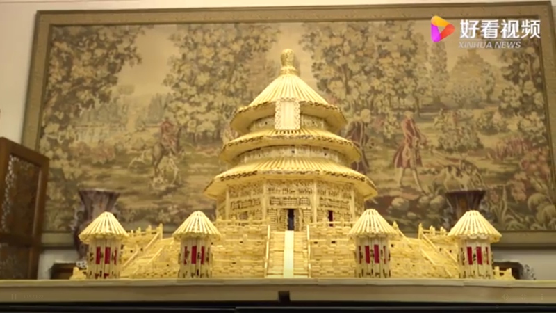 マッチ棒2萬(wàn)本で天壇祈念殿を作ったエジプト人醫(yī)師